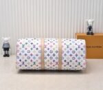 LV X TM Multicolored Keepall Bandouliere 50 In White - Image 4