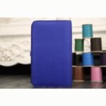 Electric blue designer replica Hermes Dogon combine wallet - Image 5