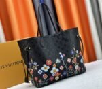 Louis Vuitton X TM Monogram Empreinte Neverfull MM In Black With Style 2 - Image 3