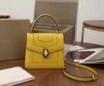 Fake Bvlgari Serpenti Forever Small Bag Yellow Calfskin - Image 6