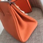 Orange Hermes Birkin 30cm Classic Replica Purse - Image 4
