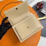 Fake Saint Laurent Sunset Medium Chain Bag Beige Calfskin - Image 7