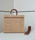 FENDI Sunshine Raffia Tote - Image 2