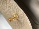 Luxury replica Hermes Lindy Mini handbag in tourterelle shade - Image 4