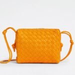 Faux Bottega Veneta Loop Small Bag Orange