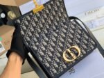 Dior 30 Montaigne Medium Bag Replica in Blue Dior Oblique Jacquard - Image 2
