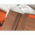 Taupe Brown Luxury Replica 1:1 Hermes Bearn Wallet - Image 3