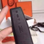 Top-quality fake Hermes Kits belt featuring Constance buckle in brown epsom - Image 3