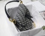 Dior Saddle Bag Knockoff in Blue Dior Oblique Jacquard - Image 10