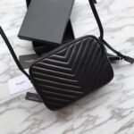 Fake Saint Laurent Lou Camera Bag Black - Image 5