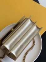 SUNSET SMALL CHAIN BAG IN SMOOTH LEATHER - Image 5