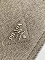 Prada Flap Shoulder Bag Imitation in Grey - Image 3
