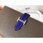 Taupe Electric Blue Epsom Replica Hermes Bearn Wallet - Image 2