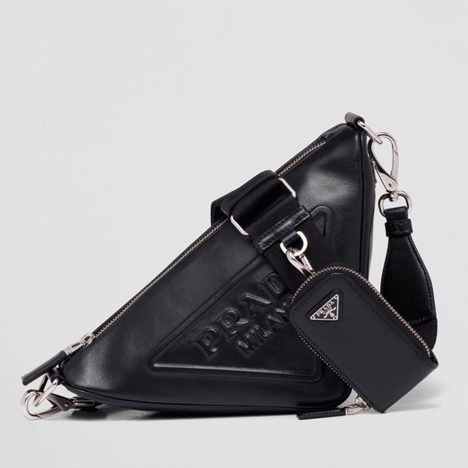 C4CC8D85-B989-FF08-7F18-B9F5BE771BA9.jpg Prada Triangle Shoulder Bag Knockoff in Black - Image 1