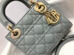 Dior Lady Dior Mini Chain Bag Replica with Chain in Grey - Image 7