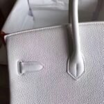 High Quality White Hermes Birkin 30cm Replica Purse - Image 7