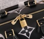 Louis Vuitton Bicolor Monogram Empreinte Leather Speedy Bandouliere 25 Handbag In Black And Lilac - Image 8