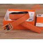 Orange cape cod 32 reversible AAA fake Hermes belt - Image 2