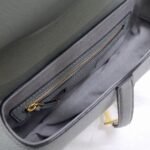 Dior Saddle Bag Fake in Gray Grained Calfskin - Image 11