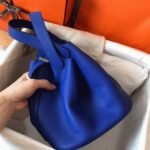 Electric blue knockoff Hermes Picotin Lock 18cm handbag - Image 6