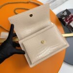 Fake Saint Laurent Sunset Medium Chain Bag Beige Crocodile-embossed Leather - Image 7