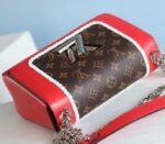 Louis Vuitton Epi Leather Twist MM Canvas Trompe loeil Braid Bag In Red - Image 4