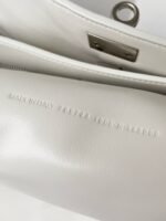 Knockoff Balenciaga Rodeo Large Bag White Crocodile Embossed Calfskin - Image 6