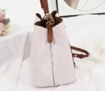 Louis Vuitton Monogram Empreinte NeoNoe MM Bag In Cream - Image 4