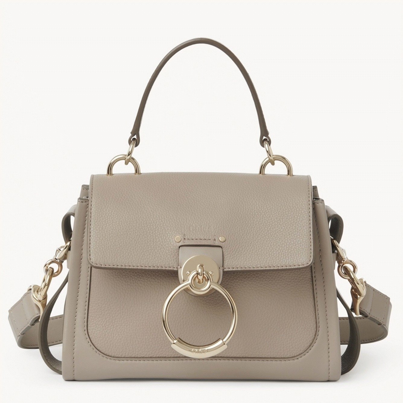 C6F7D283-B911-9D97-8050-7CB868DF5A38.jpg Top Quality Fake Chloe Mini Tess Day Bag In Grey Grained Leather - Image 1