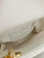 Dior Lady Dior Micro Bag Knockoff in White Cannage Lambskin - Image 5
