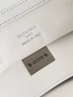 Knockoff Balenciaga Rodeo Large Bag White Crocodile Embossed Calfskin - Image 3