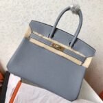Hermes Birkin 25cm Blue Lin High-End Copy