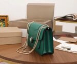 Replica Bvlgari Serpenti Forever Medium Shoulder Bag Green Calfskin - Image 3