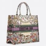 Dior Large Book Tote Bag Replica in Dior 4 Saisons Été Soleil Embroidery