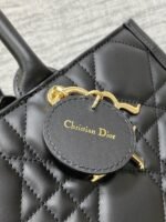 Dior Medium Book Tote Bag Fake with Strap in Black - Image 2