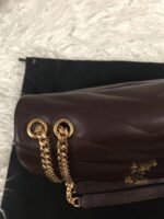 Replica Saint Laurent LouLou Small Chain Bag Burgundy - Image 4