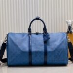 LV Keepall Bandouliere 50 In Navy River Blue