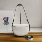 Prada Arque Shoulder Bag with Flap Knockoff in White - Image 3