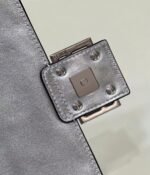 Top Quality Fendi Medium Baguette Bag In Silver FF - Image 3