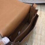 Brown Bicolor Knockoff Hermes Steve Messenger Bag - Image 8