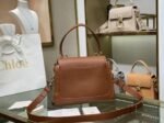 Top Quality Fake Chloe Small Tess Day Bag In Caramel Grained Leather - Image 3