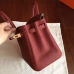Bordeaux Hermes Birkin 25cm Faux Quality Replica - Image 6