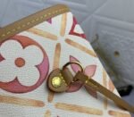 Louis Vuitton LV By The Pool Monogram Tiles Canvas Neverfull MM Tote In Coral - Image 7