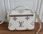 Louis Vuitton Bicolor Monogram Empreinte Metis Bag In Cream And Bois De Rose Pink - Image 4