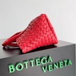 Top Quality Fake Bottega Veneta Cabat Mini Bag In Red Intrecciato Lambskin - Image 5