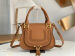 Top Quality Replica Chloe Marcie Small Double Carry Bag in Blue Grained Leather - Image 4