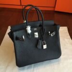 AAAAA Class Black Hermes Birkin 25cm Copy Bag - Image 4