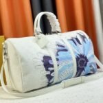 Louis Vuitton X YK Bandouliere Keepall 50 Travel Bag In White