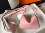 Top replica Hermes Lindy Mini handbag in pink - Image 7