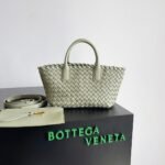 Top Quality Knockoff Bottega Veneta Cabat Mini Bag In Travertine Intrecciato Lambskin - Image 5